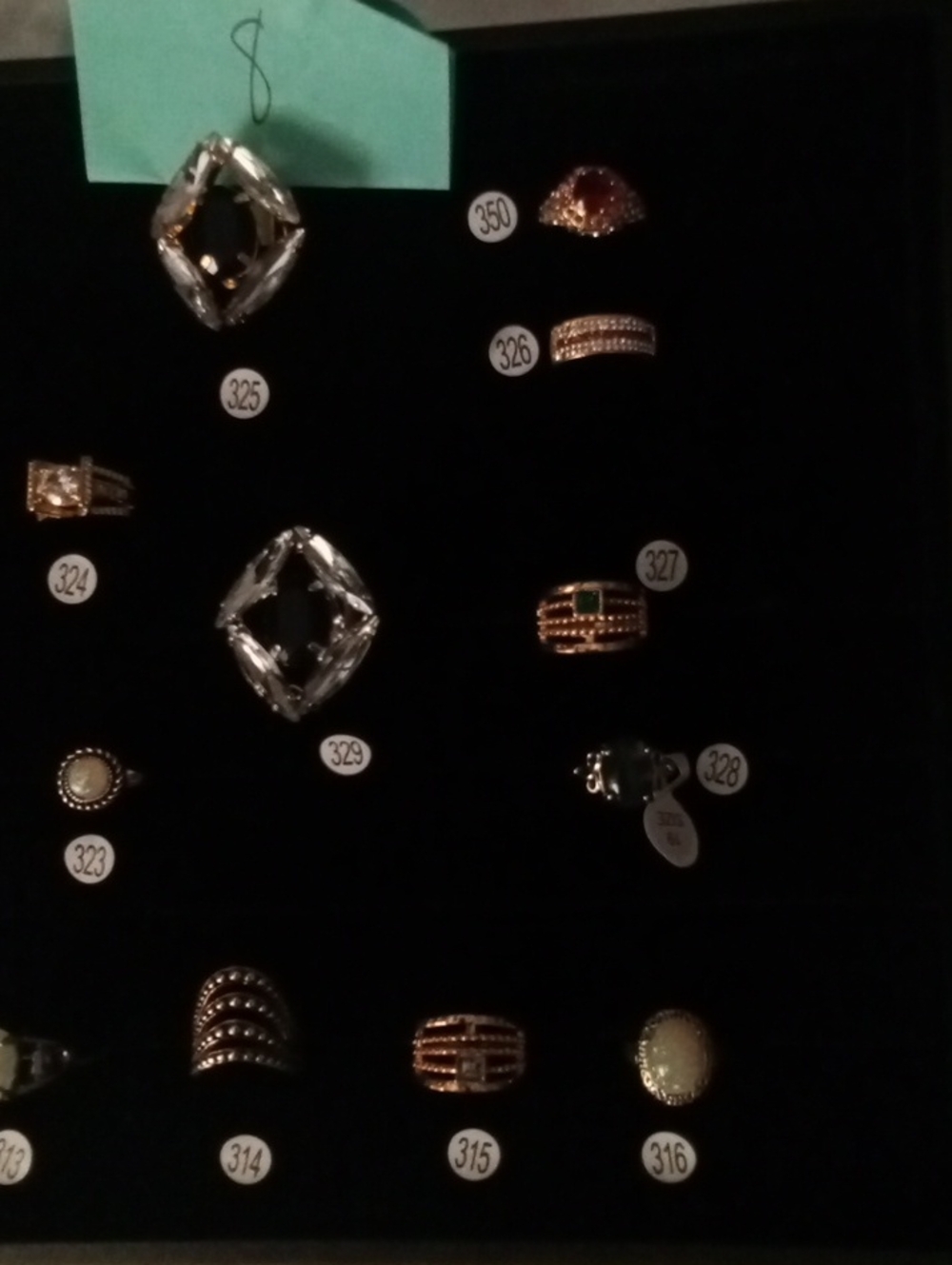 Gold Crystal Statement Ring - Women Jewelry $5 Each Ring